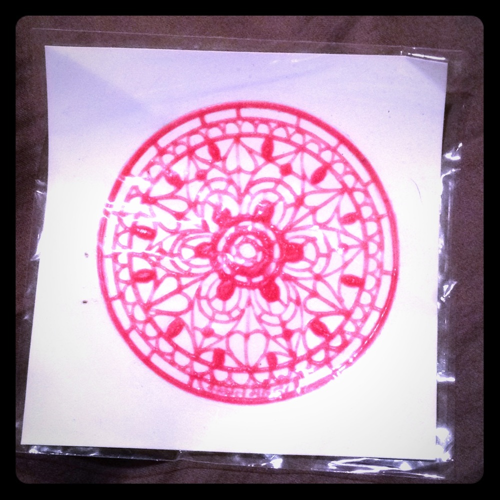 Never Used Henna Stencil